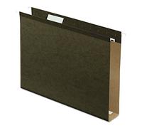 Pendaflex reforzado 2 Inch capacidad Extra para colgar carpetas, 1/5 Tab, carta, verde, 25/caja