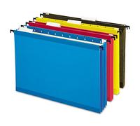 Pendaflex SureHook 09213 - Bolsillos reforzados para colgar, tamaño carta, colores surtidos, 4 unidades