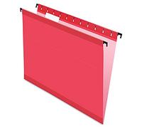 Pendaflex SureHook (6152 1/5 RED) - Carpetas colgantes reforzadas, tamaño carta, rojo, 20 por caja