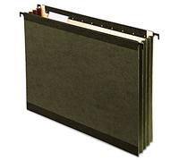 Pendaflex surehook reforzada extra capacidad para colgar bolsillos capacidad, tamaño carta, verde estándar, 3,5 pulgadas, 5 posiciones Tab, 4 por paquete (9217)