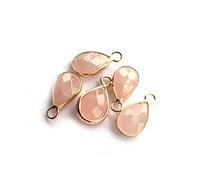 Pendant 10 Piezas, Piedra Natural, Cuarzo Rosa, labradorita, amatistas, Colgantes, Forma de Gota de Agua, Bricolaje, for Hacer Collares o Joyas, tamaño 18105 mm, Cuentas de Piedras Preciosas genuinas