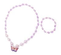 Pendant Bracelet Boys and Necklace Making Kit for Girls 3-8 Years Old Non-Toxic Acrylic Jewelry Set Pretend Play Accessories
