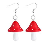 Pendant Dangle Sweet Fresh Drop Colorful Mushroom Charm Earrings Ear Pendants Jewelries for Women Girls