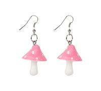 Pendant Dangle Sweet Fresh Drop Colorful Mushroom Charm Earrings Ear Pendants Jewelries for Women Girls