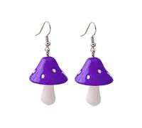 Pendant Dangle Sweet Fresh Drop Colorful Mushroom Charm Earrings Ear Pendants Jewelries for Women Girls