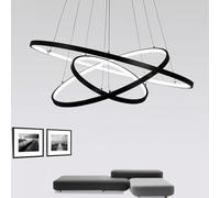 Pendant Dining Table Ring Lights Dimmable Remote Control Living Room Ceiling Light Bedroom Height Adjustable Hanging Lamp, LED Chandelier