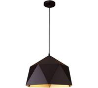 Pendant Light Fixtures Geometric Metal Lampshade Black and White Ceiling Hanging Lights Restaurant Decoration, Chandeliers