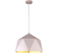 Pendant Light Fixtures Geometric Metal Lampshade Black and White Ceiling Hanging Lights Restaurant Decoration, Chandeliers