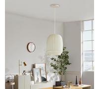 Pendant Light Modern E27 base Dining table Hanging Lamp Fabric lampshade Chandelier Height Adjustable Ceiling Light Dining Room Kitchen Island Living Room Entryway Light Fixtures(C)