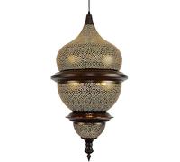 Pendant Light V-intage Industrial Turkish Chandelier Moroccan Etching Pendant Light Brown Iron Hollow Porous Arabic Hanging Ceiling Lighting,Pendant Ceiling Light