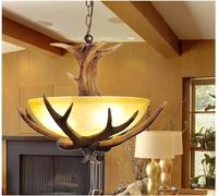 Pendant Light V-intage Resin Deer Horn Chandelier Rustic Farmhouse Faux Antler Pendant Light Adjustable Chain Kitchen Island Hanging Lighting,Pendant Ceiling Light