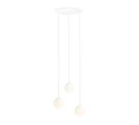 Pendelleuchte Blanco 3-flammig E14 Cristal Metal Blendarm Moderno Colgante Mesa