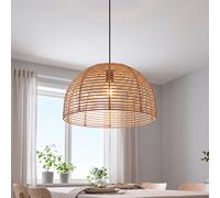 Pendelleuchte Boho E27 Ø 35CM Cesta Pantalla Beige Toki Colgante Comedor