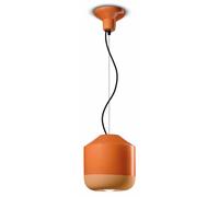 Pendelleuchte Cerámica E27 Ø 24CM Redondo H: Máx. 145 CM Naranja Colgante