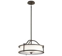 Pendelleuchte Corda en Bronce Ø46cm Ajustable 3-flmg Lámpara Comedor Salón