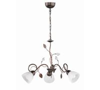 Pendelleuchte Cristal Blendarm Metal Óxido Antigua E14 Comedor Colgante Floral