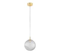 Pendelleuchte Cristal Bola Ø21cm en Dorado Ajustable Art Deco Colgante Comedor