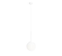Pendelleuchte Cristal Bola Metal Blanco E27 Ø20 CM Redondo E27 Colgante Salón