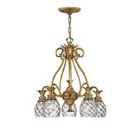 Pendelleuchte Cristal Echt-Messing E27 B: 56 CM H: Máx. 229,9 Lámpara de Comedor