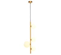Pendelleuchte Cristal Echt-Messing G9 L: 25,5 CM en Dorado Blanco Mesa Colgante