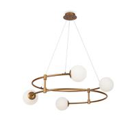 Pendelleuchte Cristal Metal Oro Cocina L:61CM G9 4-flammig Colgante Blendarm