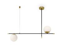 Pendelleuchte Cristal Oro Negro Comedor 95CM Alargado E14 Colgante Cocina