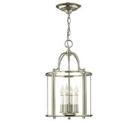 Pendelleuchte E14 Cristal Metal Ø30cm En Níquel Lámpara Colgante Salón Comedor