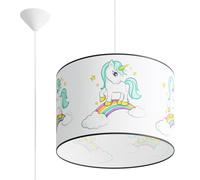 Pendelleuchte Infantil Unicornio E27 1 Luz Multicolor Ø40 cm Lámpara Colgante