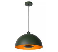 Pendelleuchte Metal Cocina Verde Oro Redondo Ø40 CM E27 Colgante Indirekt