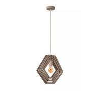 Pendelleuchte Niños Alegre Gris Topo Madera Ø33, 5CM E27 Colgante Habitación