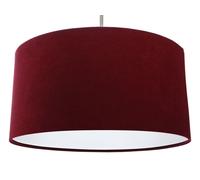 Pendelleuchte Rojo Tela Velur Óptica Redondo Aimee Lámpara Salón dormitorio