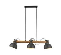 Pendelleuchte Salón Flexible Madera Metal E27 96 CM Comedor Lámpara Colgante