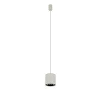Pendelleuchte Salón Metal Gris Seda GU10 Ø13 CM Lámpara Colgante Mesa de Comedor