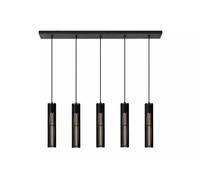 Pendelleuchte Salón Negro Largo 100 CM E27 Elegante Comedor Lámpara Colgante