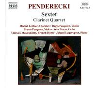 Penderecki, K. - Penderecki : Sextuor - Quatuor avec clarinette