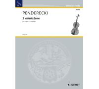 Penderecki, Krzysztof. 3 Miniature