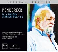 Penderecki : Symphonies n° 4 & 5. Penderecki.