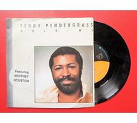 Pendergrass, Teddy Hold Me 7" Asylum EKR32 EX/EX 1984 picture sleeve, a-side features Whitney Houston