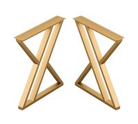 Pendías de la mesa de metal Juego de 2, patas de las patas del banco, patas de mesa de mesa de escritorio de servicio pesado, piernas de mesa de café, patas de mesa de metal, con almohadillas de