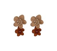 Pendiente de plata 925 aguja, aretes de flores dulces y encantadoras, joyería banquetes y fiestas festivas contratadas Vintage