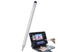 Pendiente de silicona para disco táctil de doble cabeza Pantalla | Lápiz ultra sensible con puntas reemplazables y precisión de puntos finos: práctico lápiz digital para pintar entretenidos