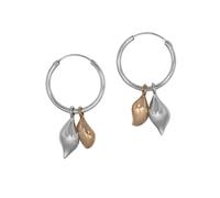 Pendiente Zeeme Silver criolla 925 plata de ley pulida rodiada rosa dorada