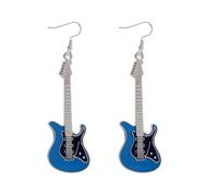 Pendientes acrílicos de guitarra eléctrica y bajo clásico, con dije punk, banda de rock, instrumento de violín, ligeros, colgantes para mujeres, amantes de la música, cantantes, músicos, joyería de