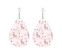 Pendientes acrílicos en forma de gota llama linda. impresión ligera FashionTeardrop pendientes colgantes, One Size, Acrílico, Sin piedra preciosa