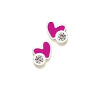 Pendientes Agatha Ruiz de la Prada plata Ley 925m colección ROSCA niña 6mm. corazón circonita - Modelo: 007ROS