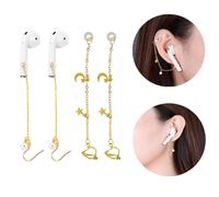 Pendientes antipérdida Creative Design para AirPods, ultraligeros, de acero inoxidable, con clip para auriculares inalámbricos, material no