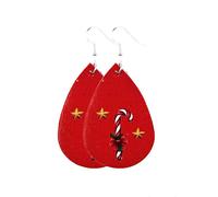 Pendientes Aro Mujer Women Christmas Hook Drop Dangle Earring Charm eardrop Jewelry Xmas Party (White, One Size)
