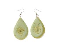 Pendientes artesanales de resina Esencia a Mora - elige tu modelo: morados, rosas o amarillos, hechos a mano y listos para regalar (amarillo)