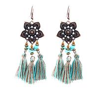 Pendientes artísticos para mujeres y niñas, aretes de moda geométricos colgantes, aretes de aro, talla única, Metal, Sin piedra preciosa