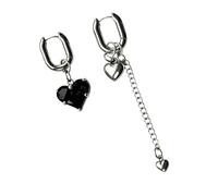 Pendientes asimétricos con estilo con forma de corazón para uso diario Pendientes de fiesta con estilo